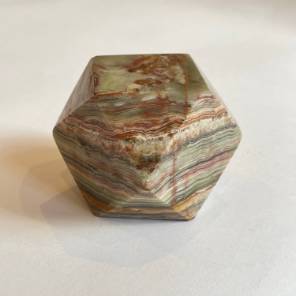 An Onyx Tetradecagon Desk Ornament